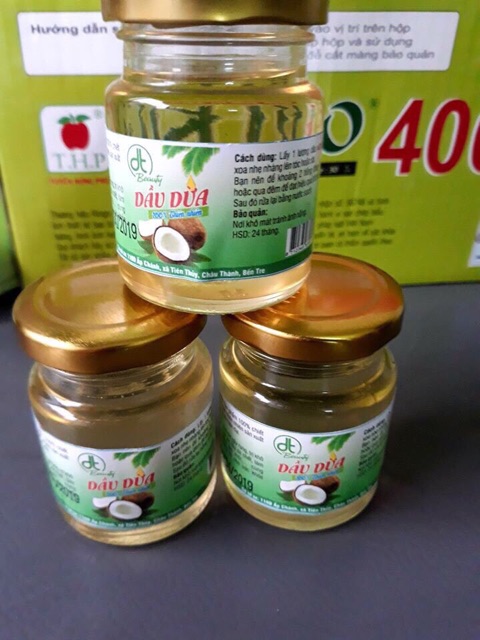 Tinh dầu dừa lọ 100ml nấu thủ công