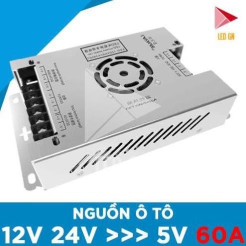 Nguồn Ô TÔ 60A - Chuyển Đổi Điện ẮC-QUY 12V 24V về 5V 60A