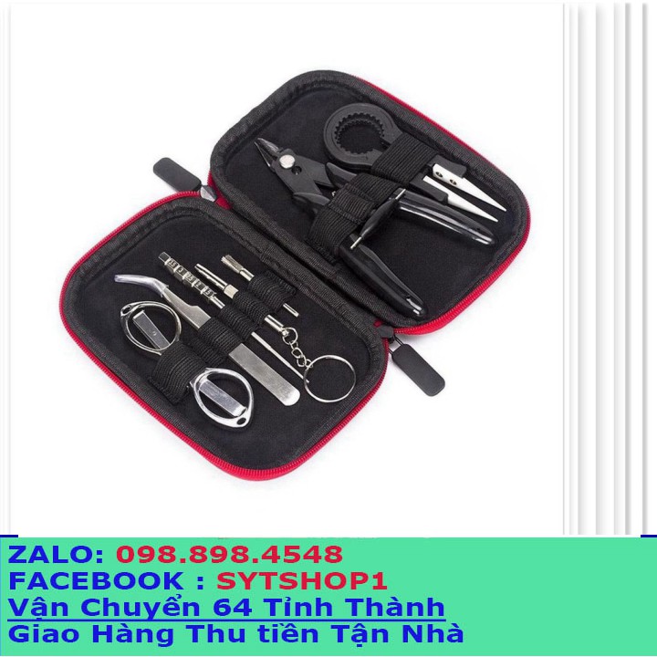 Bộ build coil cao cấp 9 món DIY của hãng Coil-Father có túi chống thấm nước