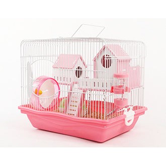 Lồng hamster biệt thự 2 tầng full đồ