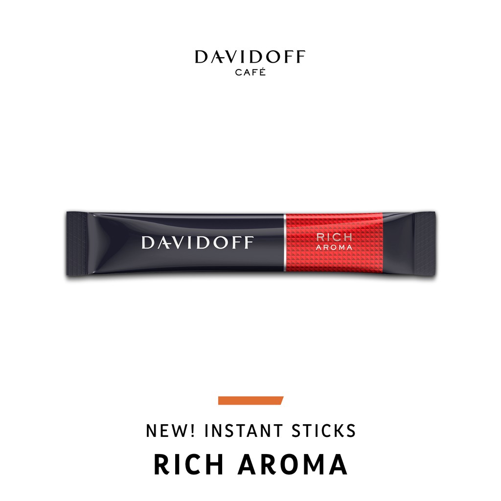 Cà phê hòa tan dạng thanh DAVIDOFF CAFÉ RICH AROMA - 100% hạt Arabica - thơm nhẹ, chua đắng cân bằng - 45g