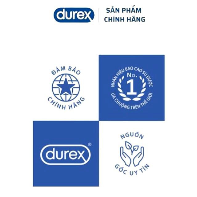 [Gân gai cực khoái] Bao Cao Su Durex Pleasuremax Chính Hãng Tăng Khoái Cảm Hộp 3 bao–durex_officialstore