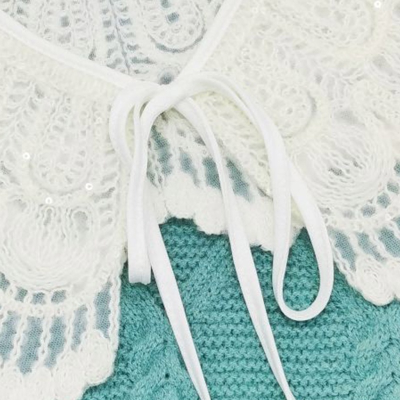 Cổ Áo Rời Phối Ren Giả Thời Trang Nữ