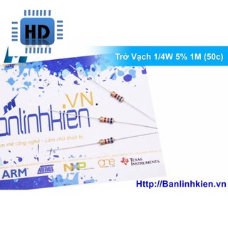 Trở vạch 1/4w 5% 1m zin