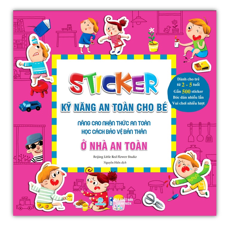 Sách - Sticker Kỹ năng an toàn cho bé - Ở nhà an toàn