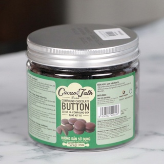 Socola dạng nút áo đen/trắng Cacao talk 250g