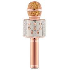 Mic Hát Karaoke Bluetooth WS858 Âm Thanh Đỉnh Kết Nối Không Dây Và Kết Nối Oto Qua Dây 3.5