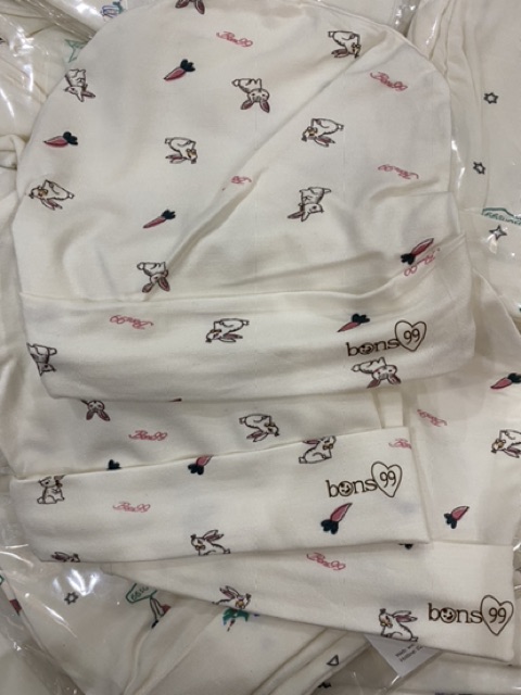 Mũ sơ sinh sợi tre kháng khuẩn hãng Bons99 cho bé yêu!