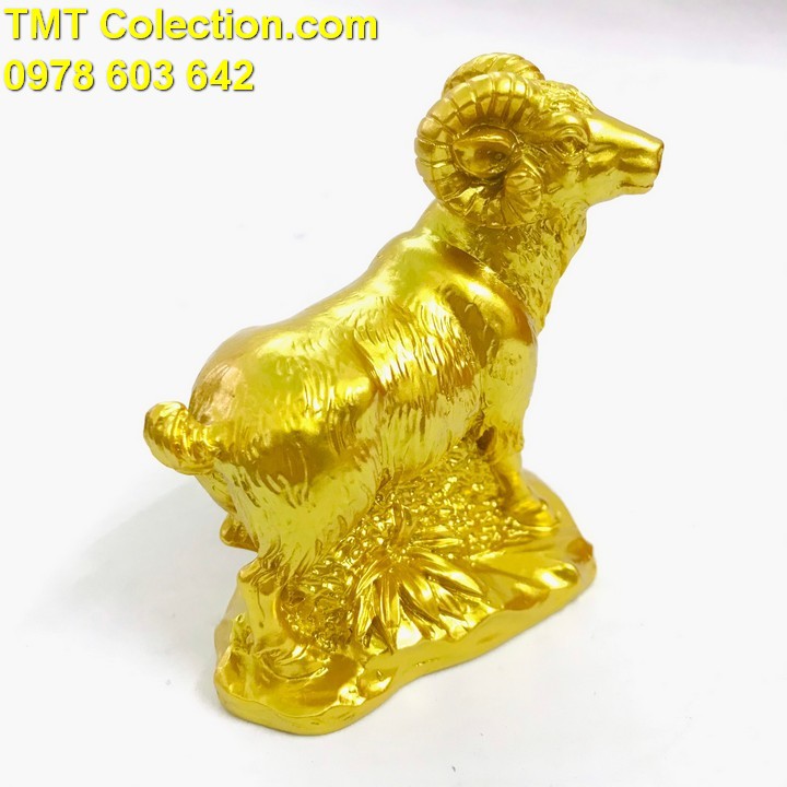 Tượng Con Dê Vàng dùng để trưng bày, làm quà tặng, biếu dịp Lễ, Tết, kỷ niệm - TMT Collection - SP005236