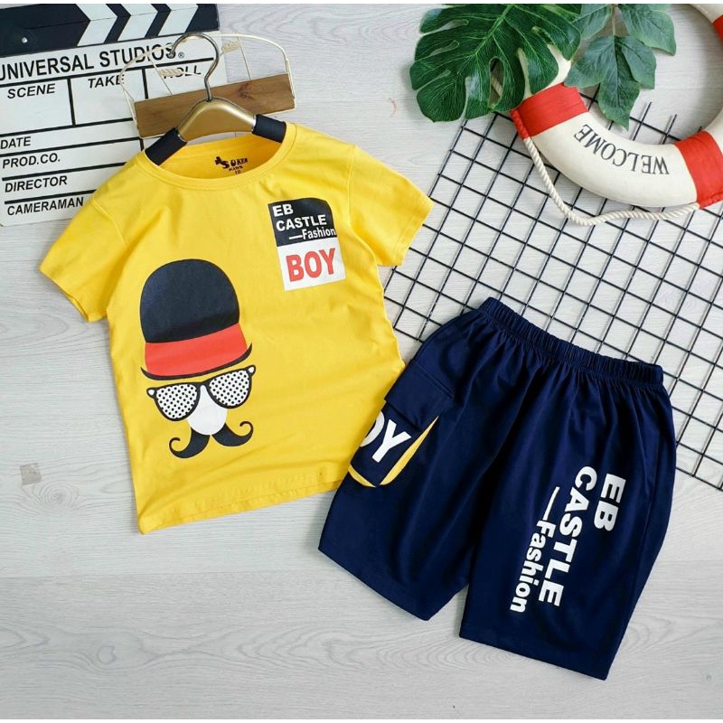 Bộ bé trai tay ngắn size đại từ 25-38kg