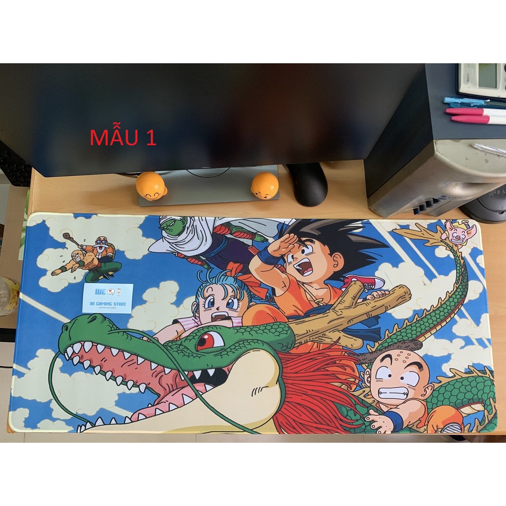 Lót Chuột - Bàn Di Chuột Gaming Size Lớn 80x30 ; 90x40 Chủ Đề DrabonBall , Onepiece