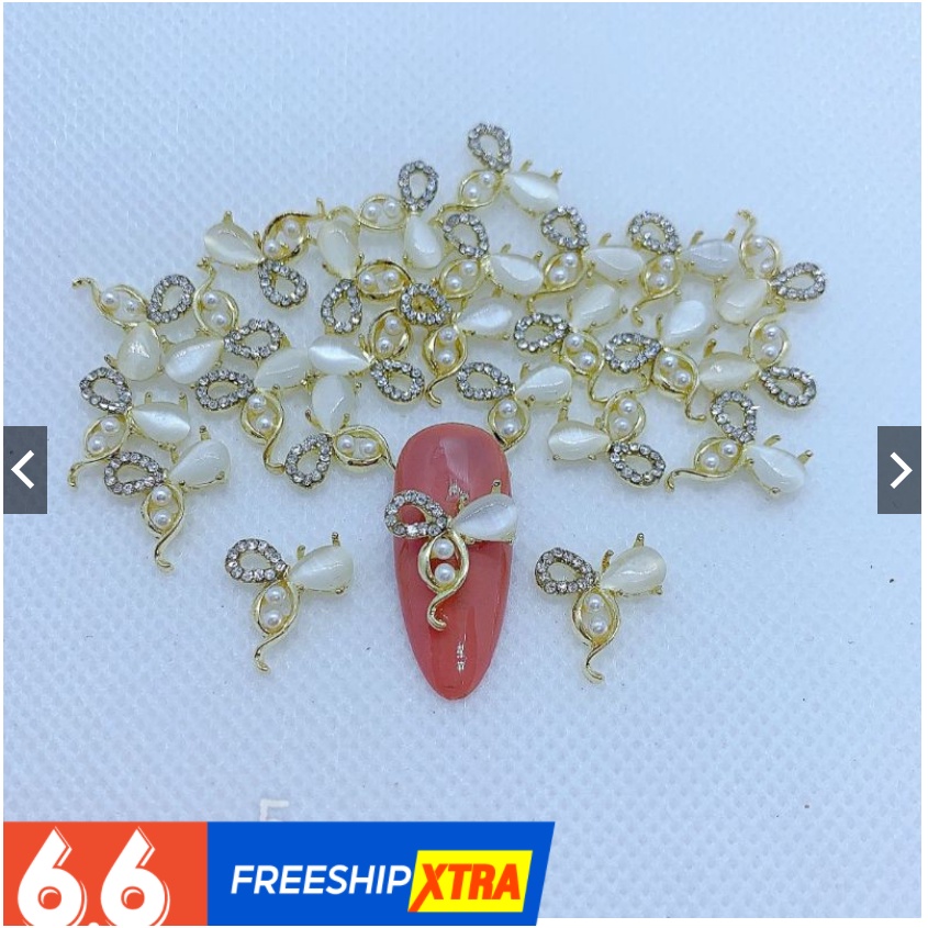 charm nail- hình nơ 6786