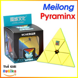 Rubik Pyraminx Stickerless MoYu MeiLong MFJS Pyramid Tam Giác