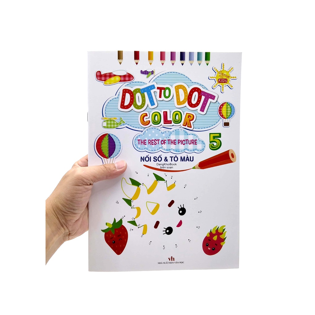 Sách Dot To Dot Color - The Rest Of The Picture - Nối Số Và Tô Màu 5