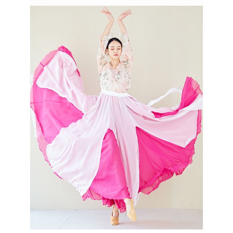 Chân Váy Xòe Biểu Diễn Múa Phong Cách Mới Năm 2021 720 Độ