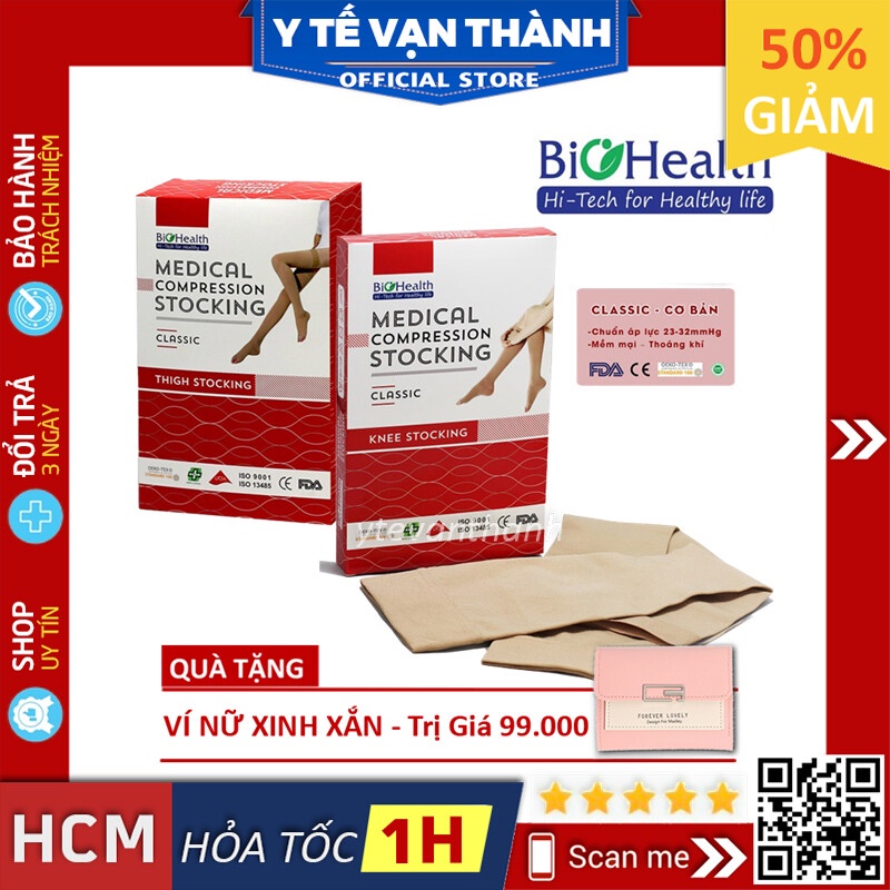 ✅ Vớ Suy Giãn Tĩnh Mạch (Tất Y Khoa)- Biohealth Medical Compression Stocking Classic -VT0717