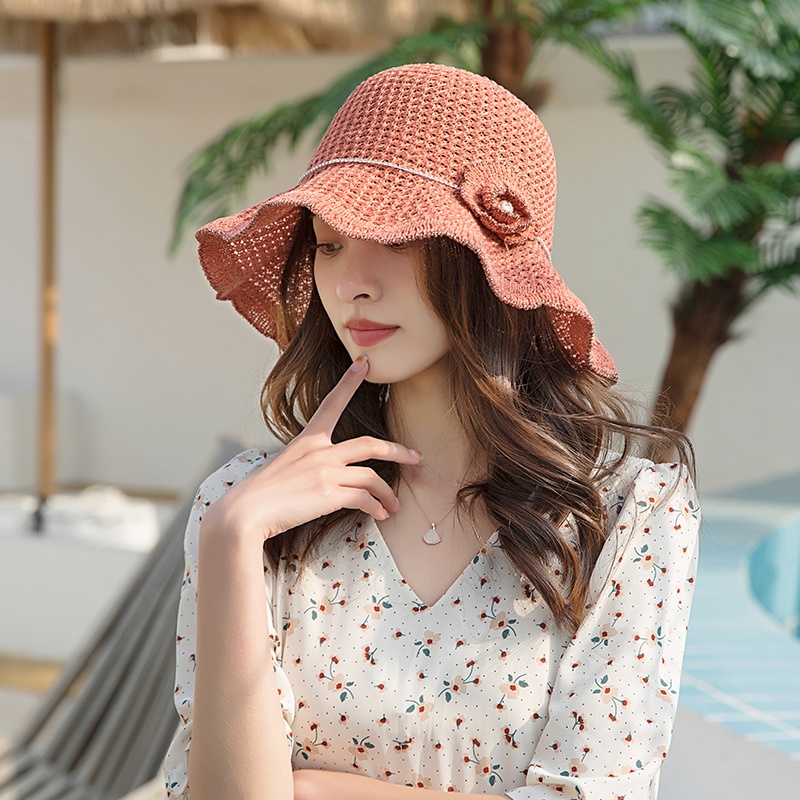 Nón Tai Bèo Vành Rộng Chống Nắng Thời Trang Xuân Hè Phong Cách Hàn Quốc Cho Nữ