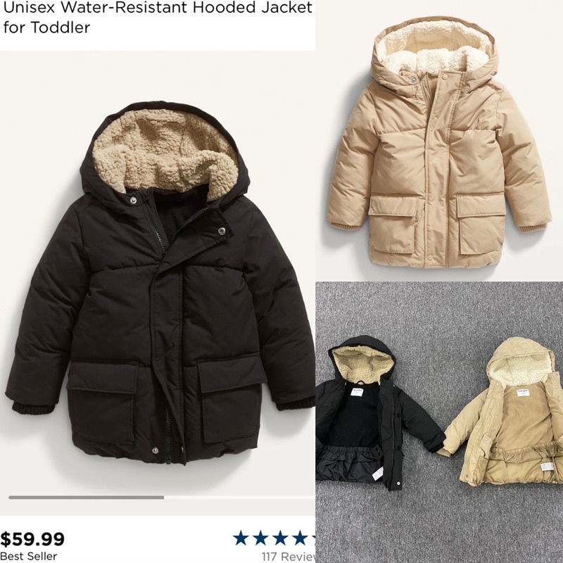 Áo phao Old Navy dư xịn bé trai bé gái