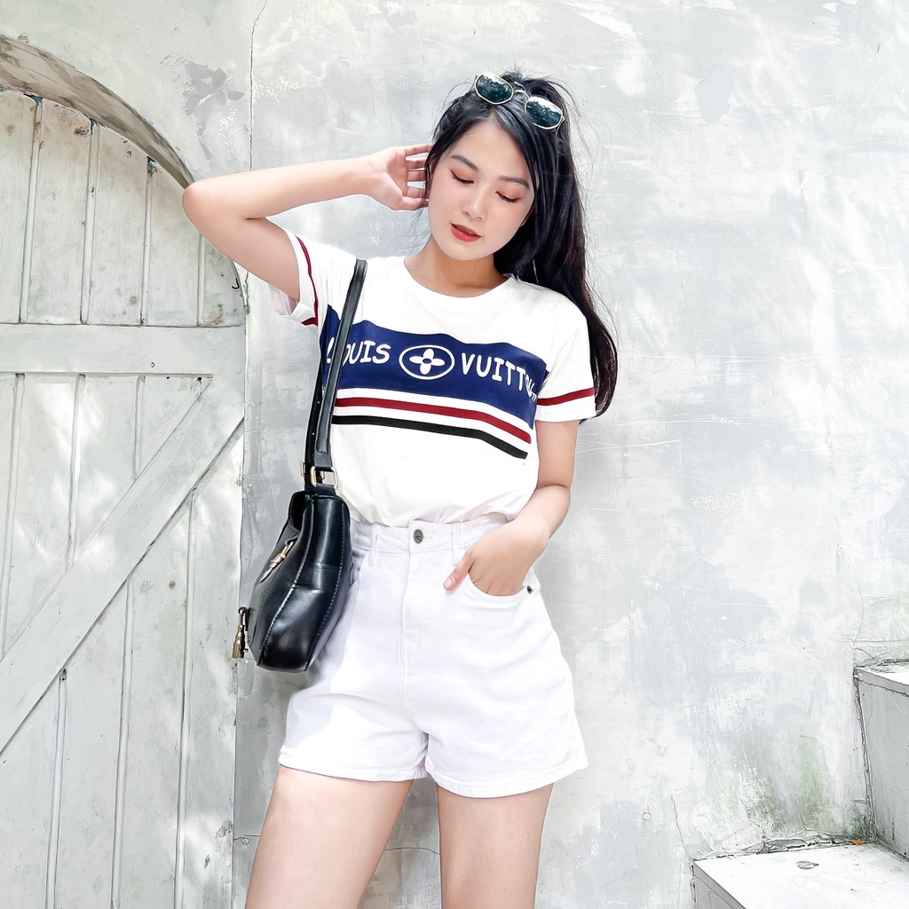 Áo Thun L.V Hàng Xuất Xịn, Chất Liệu 100% Cotton Thoáng Mát.