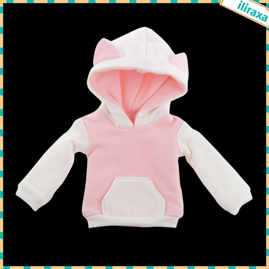 DZ Áo Hoodie Tai Mèo Đáng Yêu Cho Búp Bê Tỉ Lệ 1: 6