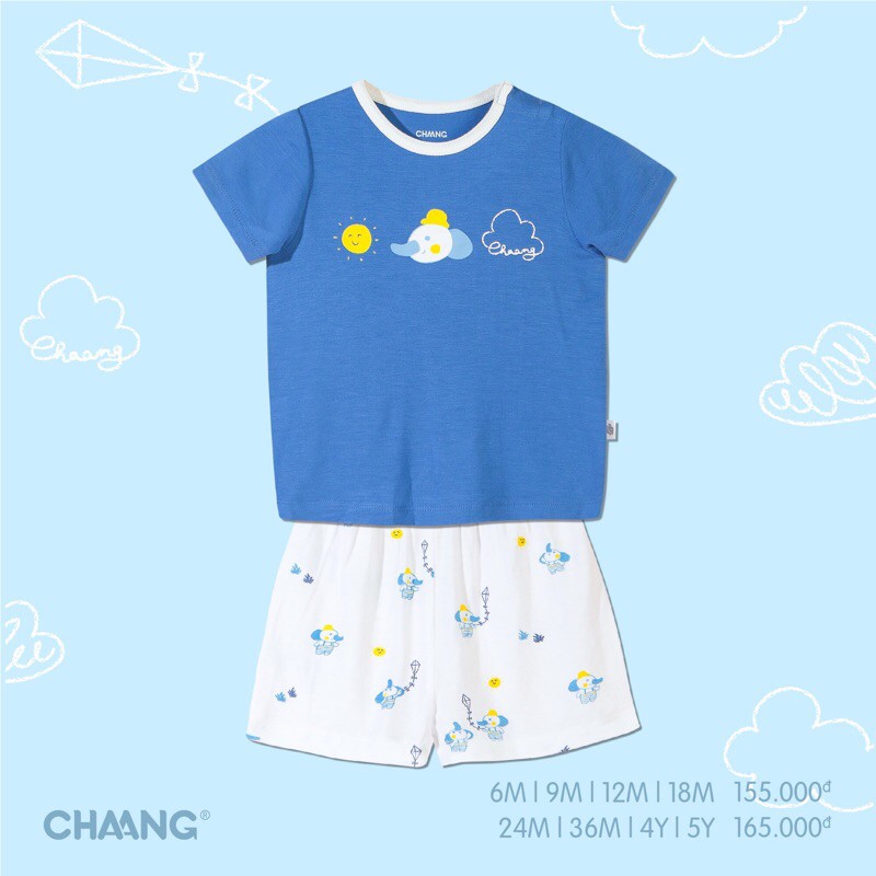 [CHAANG SUMMER]Bộ cộc tay cài vai summer bé trai /bé gái