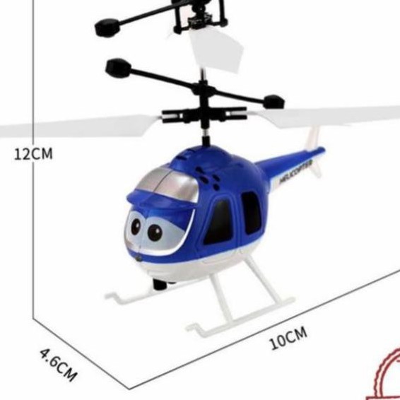 Máy bay trực thăng đồ chơi cảm biến hồng ngoại kèm cáp sạc -DC3585