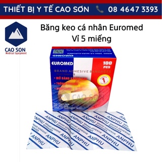 Vỉ 5 miếng băng keo cá nhân euromed