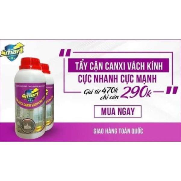 Nước tẩy làm sạch canxi vách kính tắm Smart TK