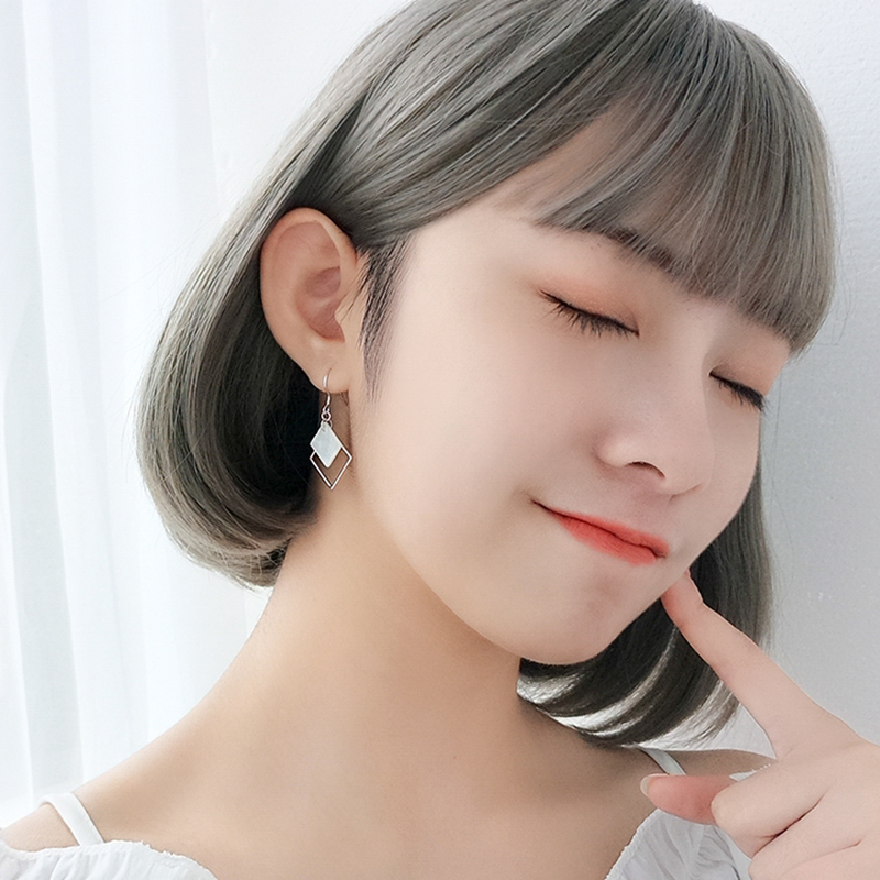 Đôi hoa tai móc hình vuông phong cách Hàn Quốc dành cho nữ