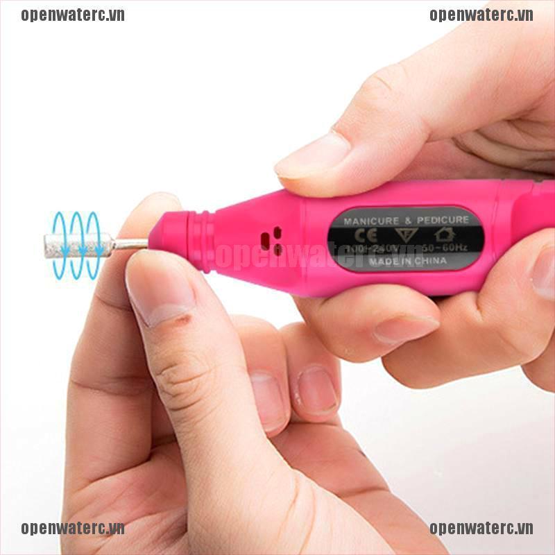 [Hàng mới về] Máy dũa móng tay bằng điện kết nối Usb tiện dụng kèm phụ kiện