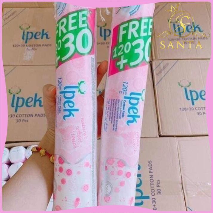 [CHÍNH HÃNG] BÔNG TẨY TRANG IPEK 150 MIẾNG THỔ NHĨ KỲ
