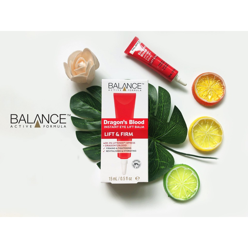 Kem Mắt Căng Da Tinh Chất Cây Máu Rồng Balance Active Formula Dragon's Blood Instant Eye Lift Balm 15ml