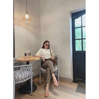 SET ÁO THUN IN QUẦN BAGGY TÂY (VIDEO + HÌNH THẬT)