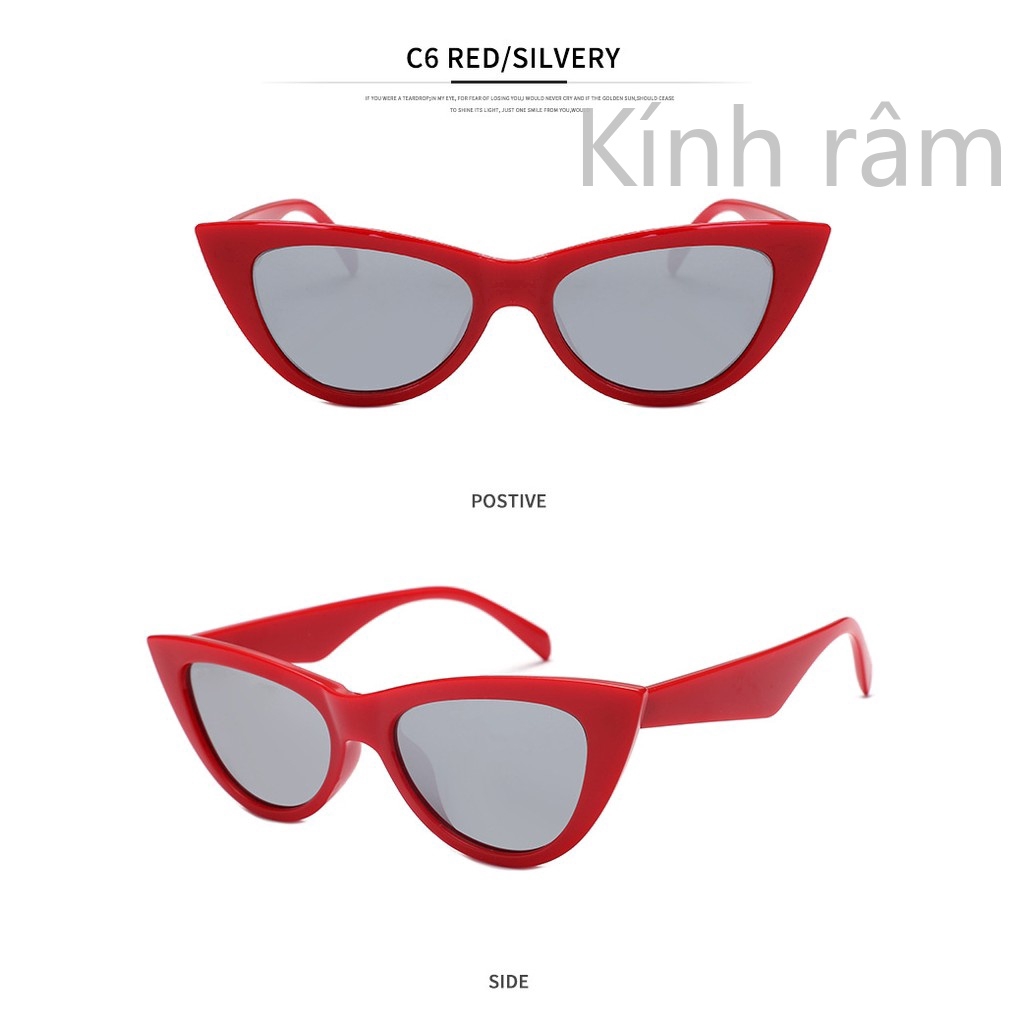 Kính Mát Mắt Mèo Phong Cách Retro