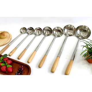 Vá xào inox cán gỗ
