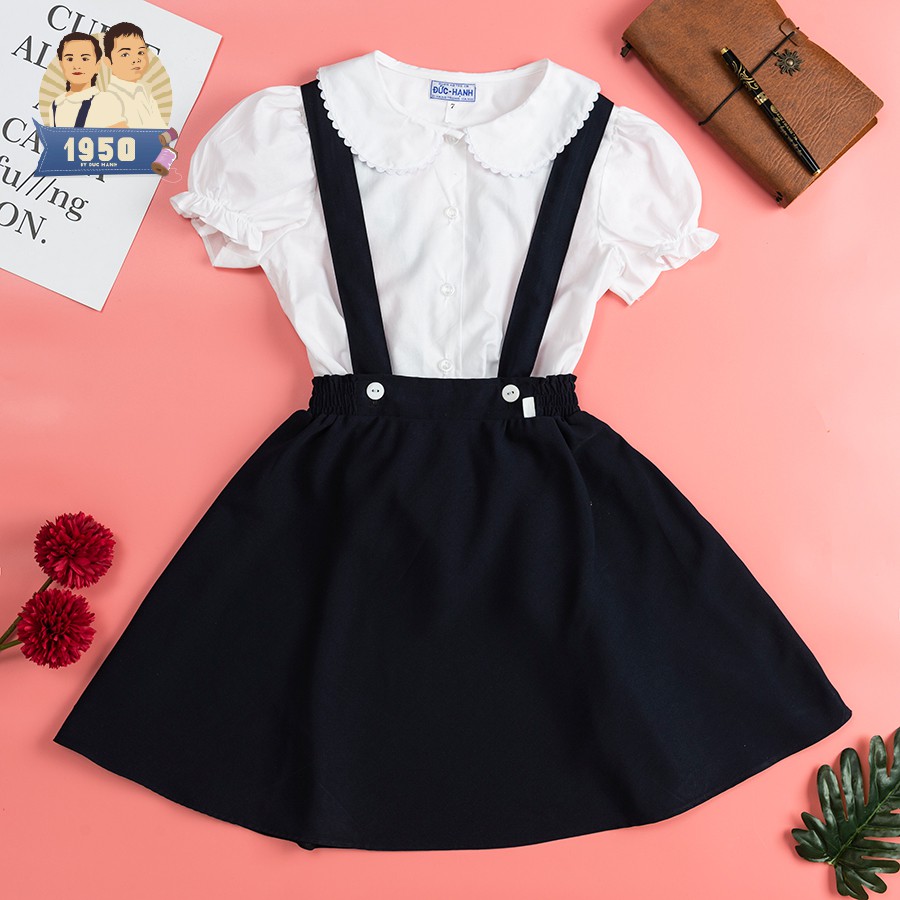 Sơ mi nữ trắng đồng phục học sinh chất liệu cotton 100% thoáng mát. Áo trắng 1950 by Đức Hạnh Hàng Trống | BigBuy360 - bigbuy360.vn