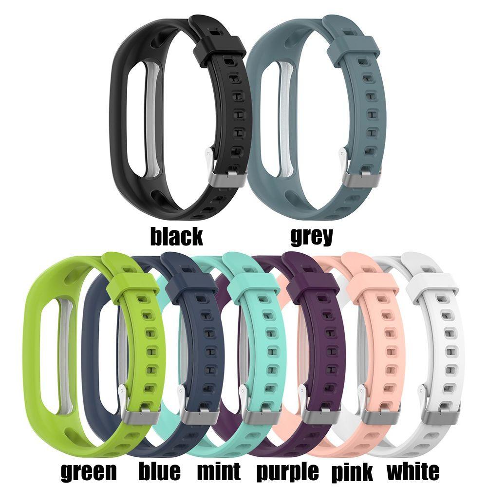 BTLIMER Dây Đeo Thay Thế Chất Liệu Silicon Màu Trơn Cho Honor Band 4 Running / Huawei Band 3e