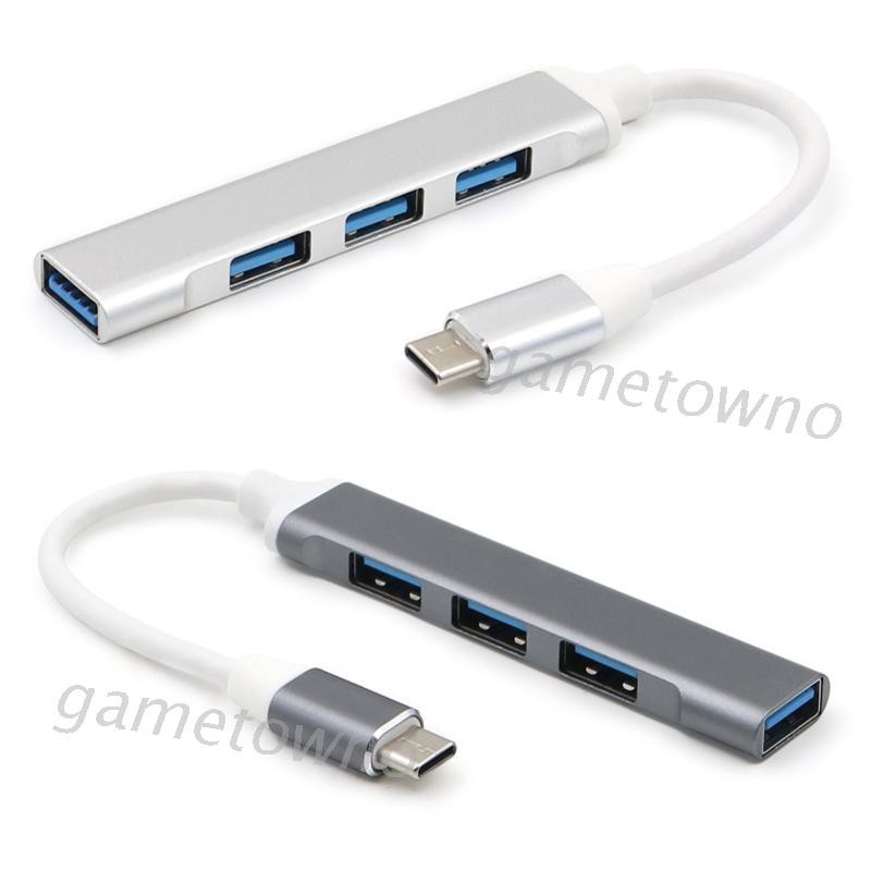 Hub Type C Sang 3 Cổng Usb 2.0 + Usb 3.0 Cho Laptop Điện Thoại Máy Tính Bảng