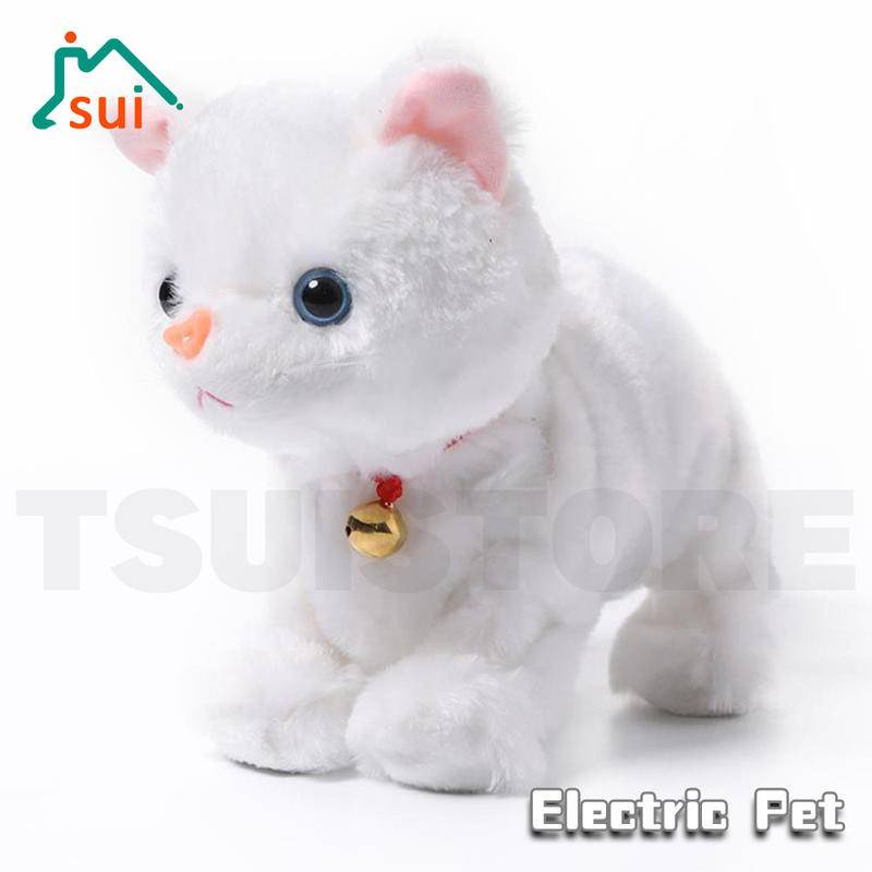 Đồ Chơi Mèo Nhồi Bông Điện Tử Điều Khiển Cảm Ứng Dành Cho Bé Gái