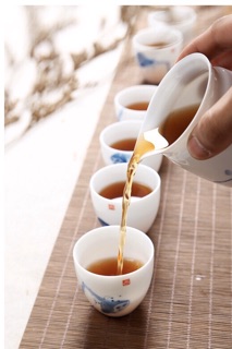 Bộ Ấm Chén Sứ Bạch Định Vẽ Sen