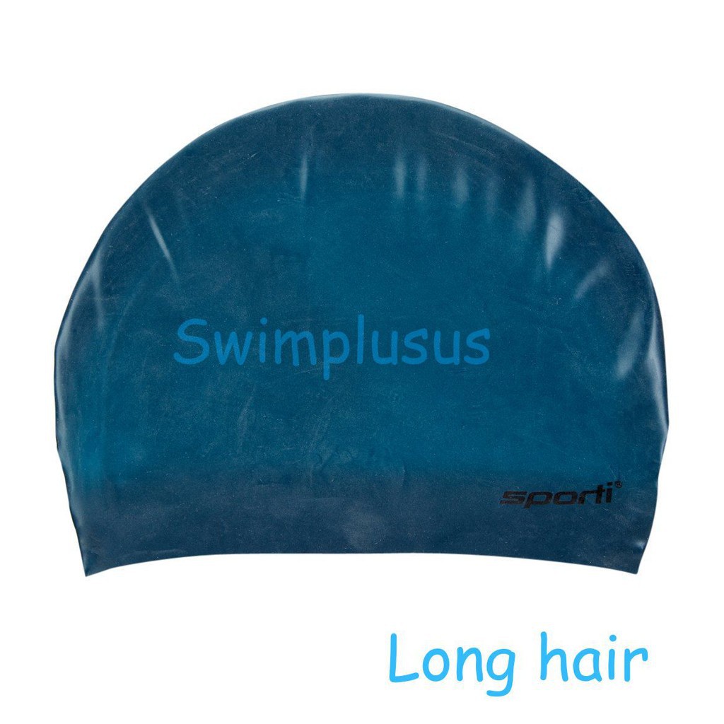 Mũ bơi long hair silicone chính hãng Sporti ( mũ cho nữ tóc dài)  ཾ