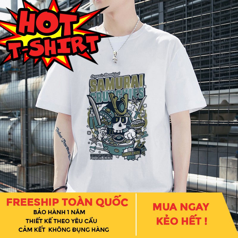 Áo thun in hình Xương Samurai B18