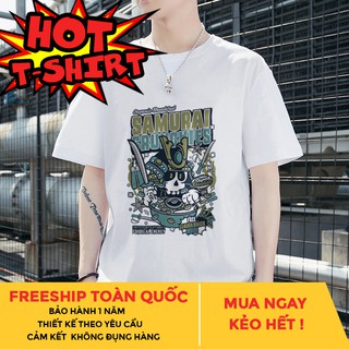 Áo thun in hình Xương Samurai B18