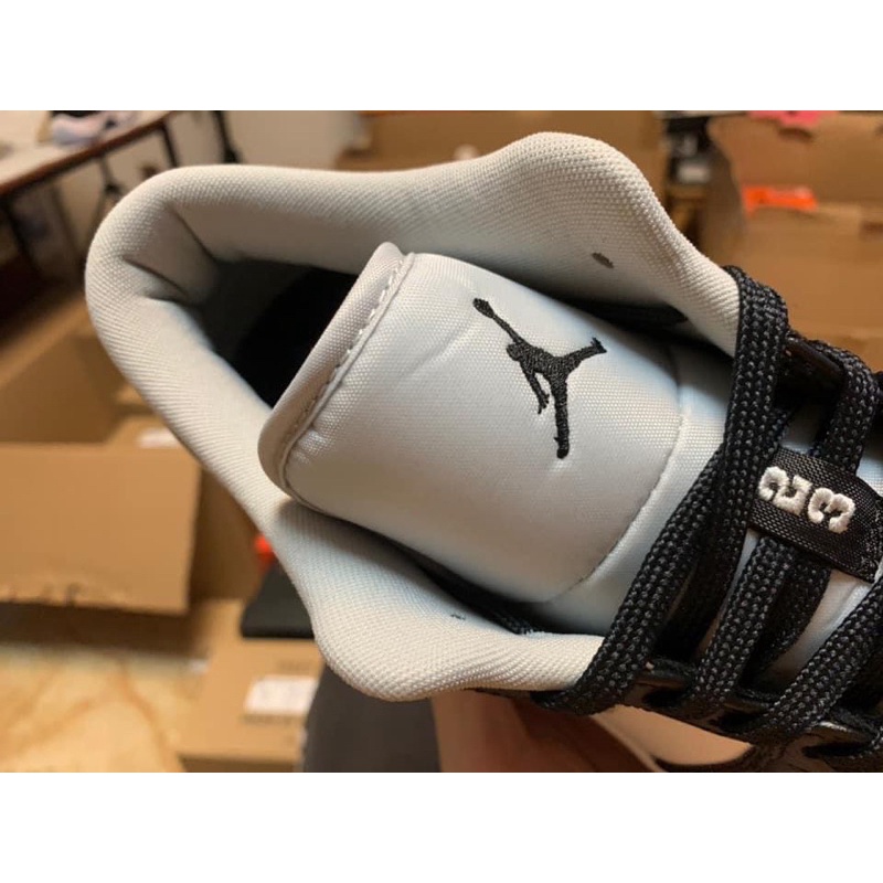 (Ảnh thật + hàng chuẩn ) giày Air Jordan 1 Low grey smock v2 màu xám đen |Bản cao cấp