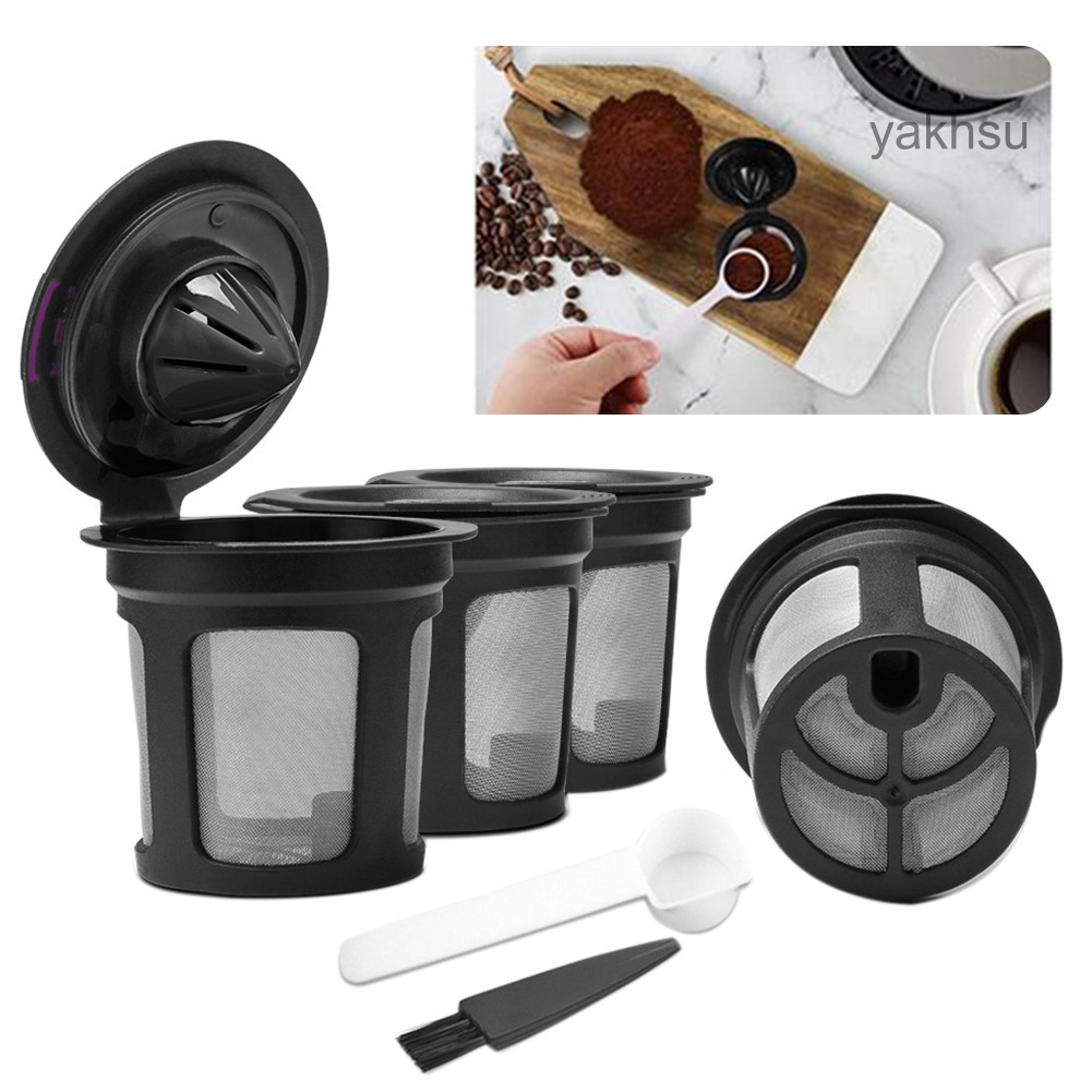 HY.cfgj.6 Chiếc Cốc Viên Cà Phê Có Thể Tái Sử Dụng Phụ Kiện Lọc Có Thể Đổ Lại Cho Keurig K Cup