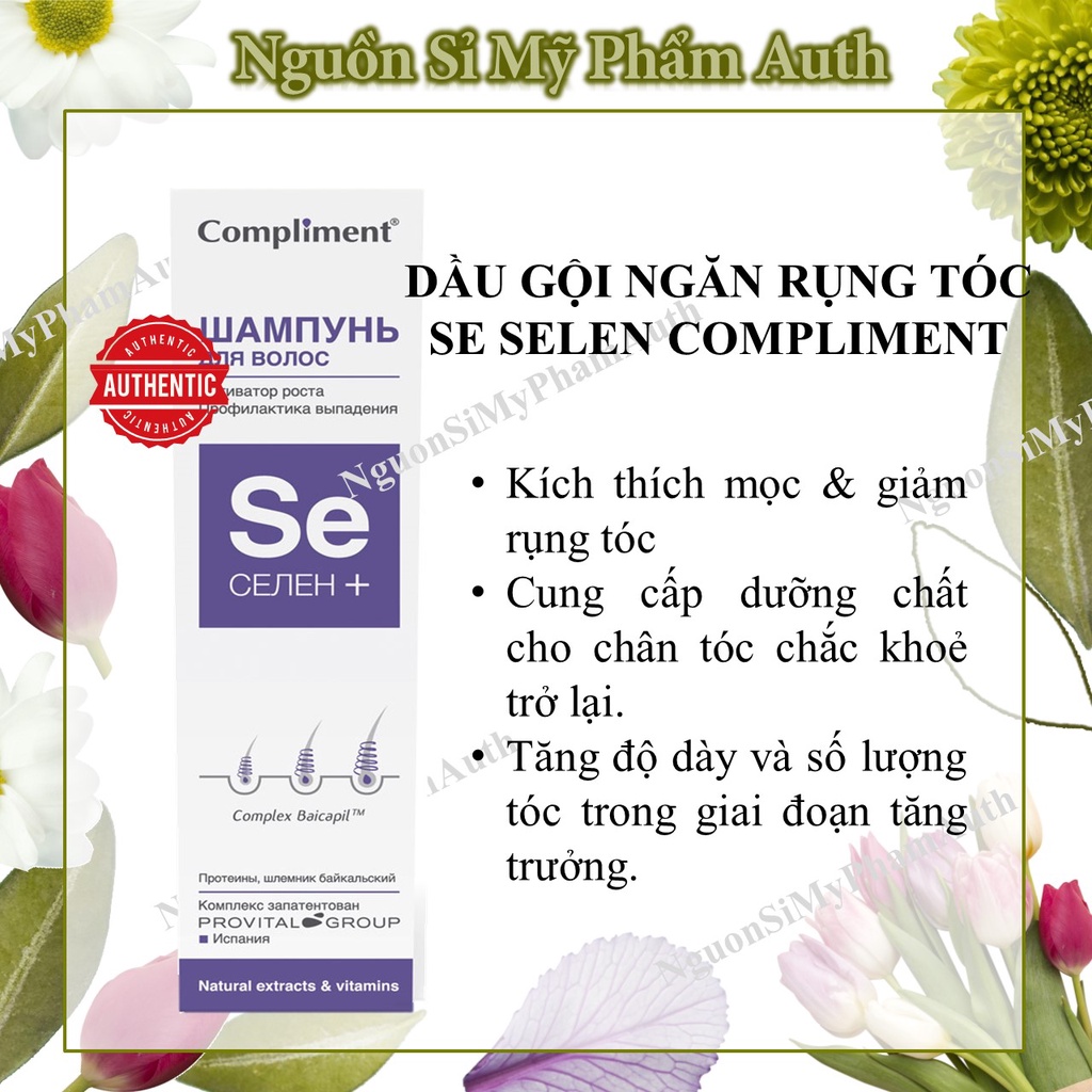 Dầu gội SE Selen Compliment kích mọc và chống rụng tóc