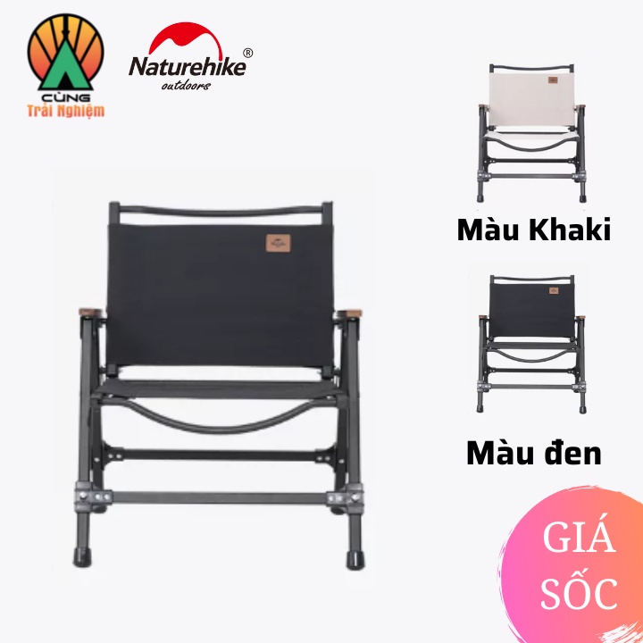 [CHÍNH HÃNG] Ghế cắm traị, câu cá Naturehike có tựa, Gấp Gọn, Dễ Di Chuyển NH21JJ002