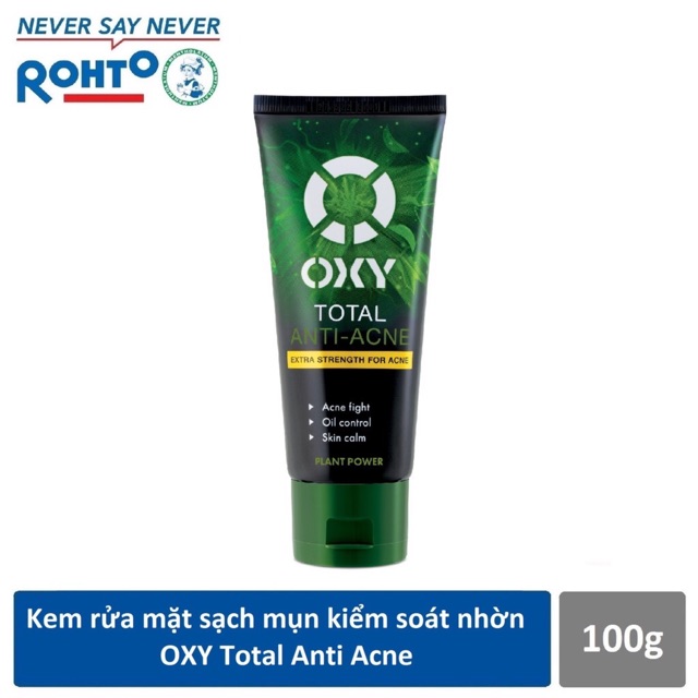 Sữa rửa mặt ngăn ngừa mụn hết thâm Oxy Total Anti Acne 100g