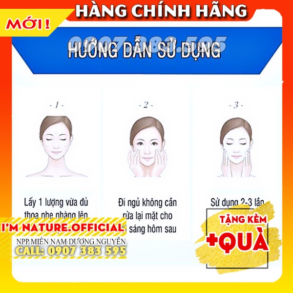 Set 2 Mặt Nạ Ngủ Laikou Sleep Mask Trà Xanh - Hoa Anh Đào - Tảo Biển - Ốc Sên