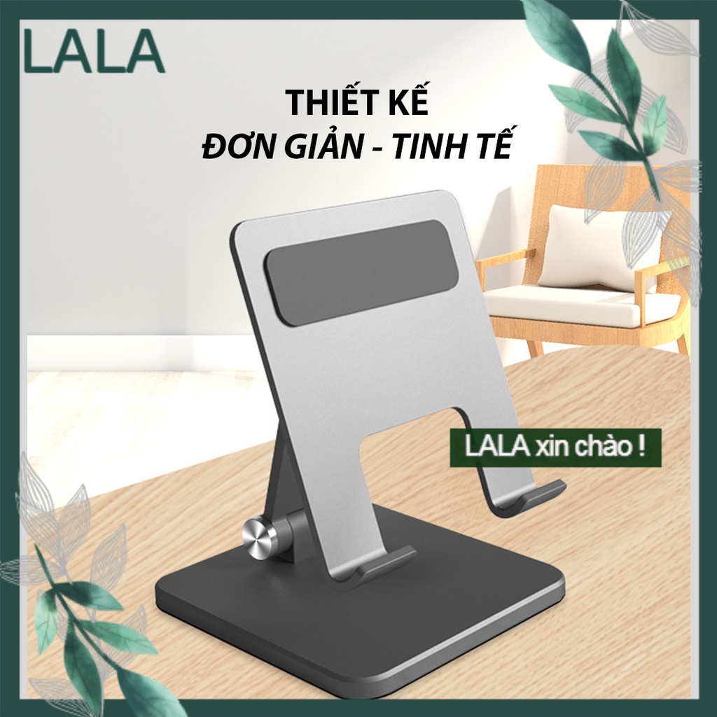 GIÁ ĐỠ / KỆ ĐỂ CHO IPAD / TABLET / ĐIỆN THOẠI KIM LOẠI NHÔM - CAO CẤP - NÂNG CHỈNH ĐỘ CAO ĐA NĂNG - CHỐNG TRƯỢT